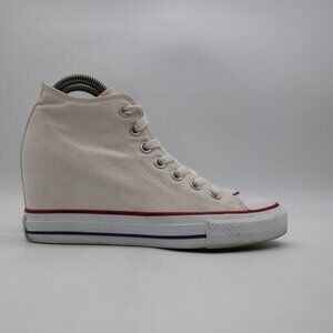Converse CTAS Chuck Taylor All Star Lux Hidden Wedge Women's Size 8 Heel White